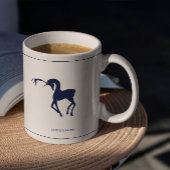 Minimalistischer eleganter personalisierter Weihna Kaffeetasse