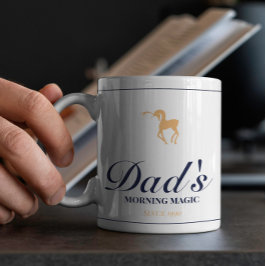 Minimalistischer eleganter personalisierter Weihna Kaffeetasse