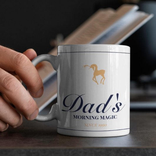 Minimalistischer eleganter personalisierter Weihna Kaffeetasse