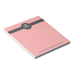 Minimalistischer eleganter RN-Individuelle Name fü Notizblock