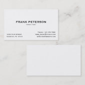 Minimalistischer eleganter Schwarz-weißer Visitenkarte (Vorne/Hinten)