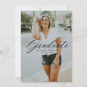 Minimalistischer eleganter Script-Foto Collage Abs Ankündigung (Vorderseite)