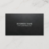 Minimalistischer eleganter Textured Black Consulta Visitenkarte (Vorderseite)