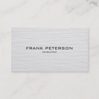 Minimalistischer eleganter Textured Schwarz-weiß C Visitenkarte