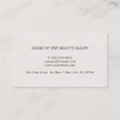 Minimalistischer, eleganter Texturkunst Visitenkarte (Rückseite)