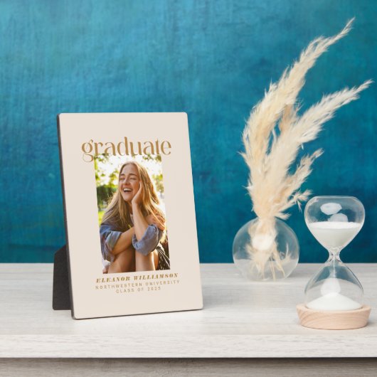 Minimalistischer Eleganter Typografy Foto Abschlus Fotoplatte (Seite)