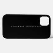 Minimalistischer, eleganter vertikaler Name monosc Case-Mate iPhone Hülle (Rückseite (Horizontal))