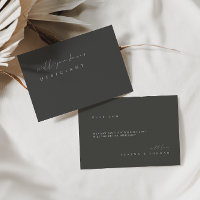 Minimalistischer, eleganter Vorschlag für Dusty Gr