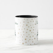 Minimalistischer Eleganter Weihnachtsbaum Tasse (Zentrum)