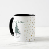 Minimalistischer Eleganter Weihnachtsbaum Tasse (Vorderseite Links)