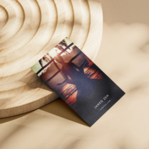 Minimalistischer Eleganter Yoga Zen Wellness Qr Co Visitenkarte