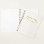 Minimalistischer Elfenbein-Gold-Planer Planer (Anzeige)