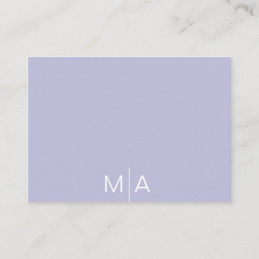 Minimalistischer Empfang Begleitkarte (Rückseite)