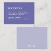 Minimalistischer Empfang Begleitkarte (Vorne/Hinten)