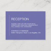 Minimalistischer Empfang Begleitkarte (Vorderseite)