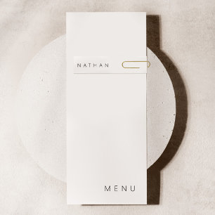 Minimalistischer Empfang Gast Visitenkarte 6 in 1 Ankündigung