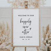 Minimalistischer Empfang nach der Anmeldung Poster