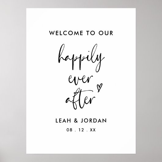 Minimalistischer Empfang nach der Anmeldung Poster (Vorne)