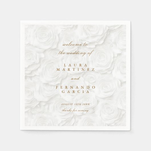 Minimalistischer Empfang Serviette (Vorderseite)