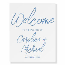 Minimalistischer Empfang von Dusty Blue Dusk