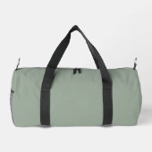 Minimalistischer erdiger Matcha-Grün-Monogramm Duffle Bag (Rückseite)
