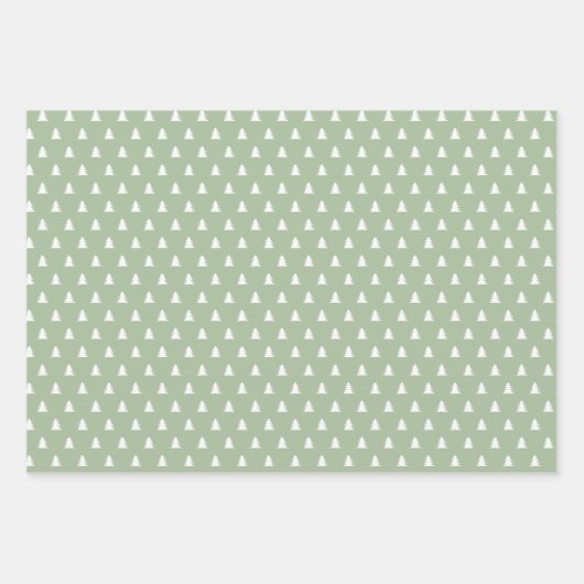 Minimalistischer Erdton, Skandi Weihnachten Geschenkpapier Set (Vorderseite 2)