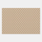 Minimalistischer Erdton, Skandi Weihnachten Geschenkpapier Set (Vorderseite)