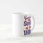 Minimalistischer Erfolg von Zitaten Motivierend Kaffeetasse (VorderseiteRechts)