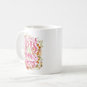 Minimalistischer Erntedank Wärme Freundlichkeit Fe Kaffeetasse (Vorderseite Links)