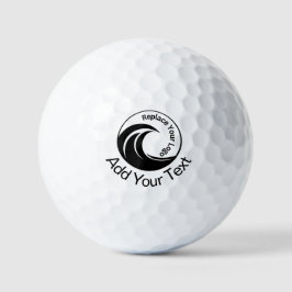 Minimalistischer Ersatz des Logos und benutzerdefi Golfball