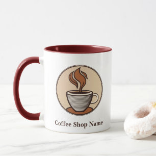 Minimalistischer Espresso-Shop für eleganten Brown Tasse