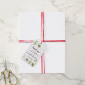 Minimalistischer Eukalyptus Botanischer Hochzeits- Geschenkanhänger (Mit Garn)