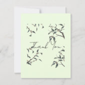 Minimalistischer Eukalyptus Dankeschön-Karte | Dankeskarte (Vorderseite)