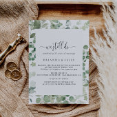 Minimalistischer Eukalyptus, den wir noch immer üb Einladung