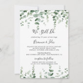 Minimalistischer Eukalyptus, den wir noch immer üb Einladung (Vorderseite)