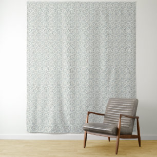 Minimalistischer Eukalyptus-Sprig in Schieferblau  Wandteppich