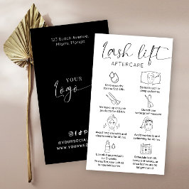 Minimalistischer Eyelash-Lift & Tint nach Vorsicht Visitenkarte