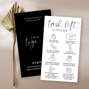Minimalistischer Eyelash-Lift & Tint nach Vorsicht Visitenkarte