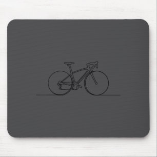 Minimalistischer Fahrradfahrer Mountainbike Mousepad