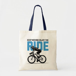 Minimalistischer Fahrradfahrer Tragetasche