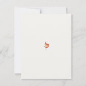 Minimalistischer Fall Border Erntedank Einladung (Rückseite)