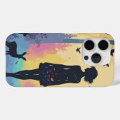 Minimalistischer Fall Mystic Nymph im Wald Case-Mate iPhone Hülle (Rückseite (Horizontal))