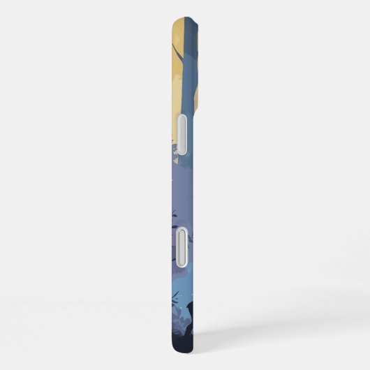 Minimalistischer Fall Mystic Nymph im Wald iPhone Hülle (Rechte Seite)