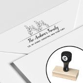 Minimalistischer Familienleiter Gummistempel