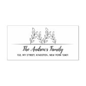 Minimalistischer Familienleiter Gummistempel (Prägung)