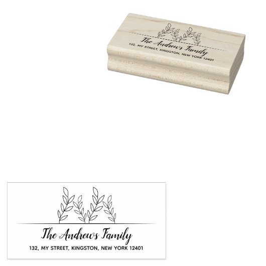 Minimalistischer Familienleiter Gummistempel (Stempel)