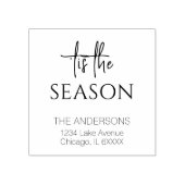 Minimalistischer Familienname der Saison Gummistempel (Prägung)