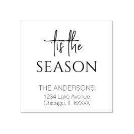 Minimalistischer Familienname der Saison Gummistempel