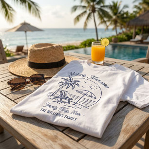 Minimalistischer Familienurlaub mit passender Cust T-Shirt