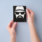 Minimalistischer Fedora Schwarz & Weiß: Linien der Flyer (Gruppe)